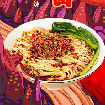 Quick Alkaline Chongqing Spicy Noodles Handmade Chongqing Xiao Mian