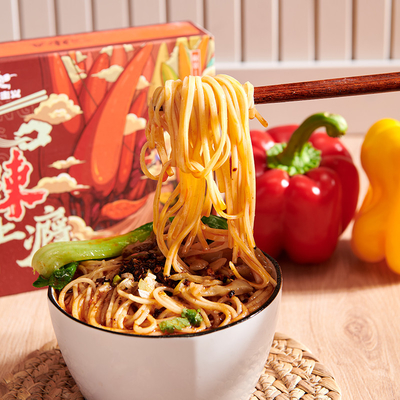 Alkaline Instant Ramen Spicy Chongqing Noodles Chong Qing Xiao Mian
