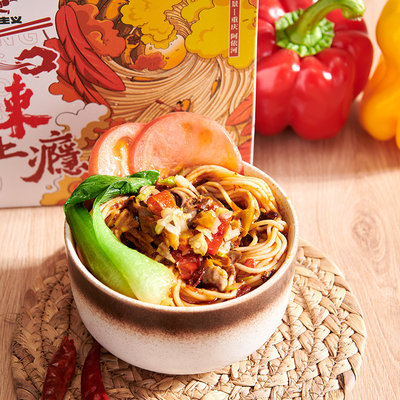 Non Fried Alkaline Chicken Pickled Pepper Chongqing Noodles