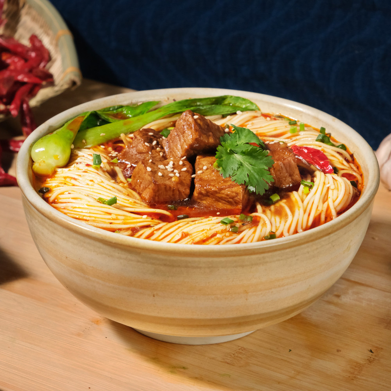 Chongqing Xiaomian Chinese Braised Beef Noodles 206g Packaging